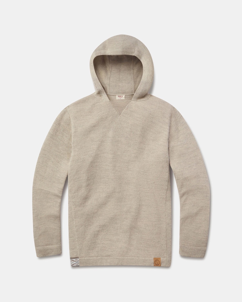 Paka Alpaca The Hoodie Pebble Tan/Camel Unisex Large